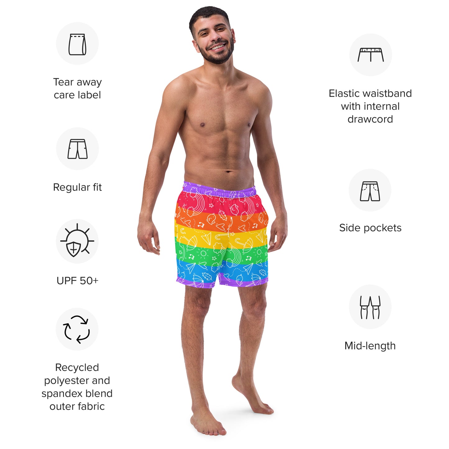 Pride Swim Trunks