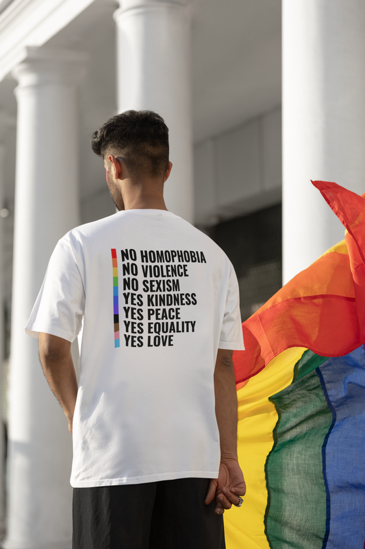 T-shirt en coton bio : Pas d'homophobie