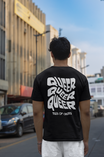 T-shirt en coton biologique imprimé : Queer Twist