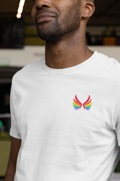 Organic Cotton T-shirt: Wings of Pride