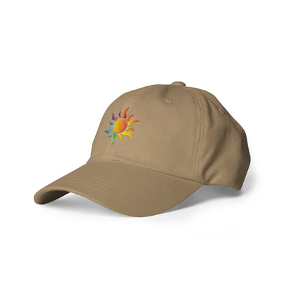 Casquette de baseball : Soleil arc-en-ciel