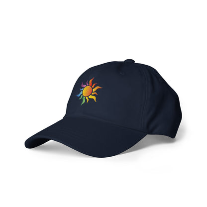 Baseball Hat: Rainbow Sun