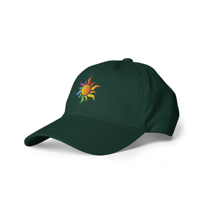 Casquette de baseball : Soleil arc-en-ciel