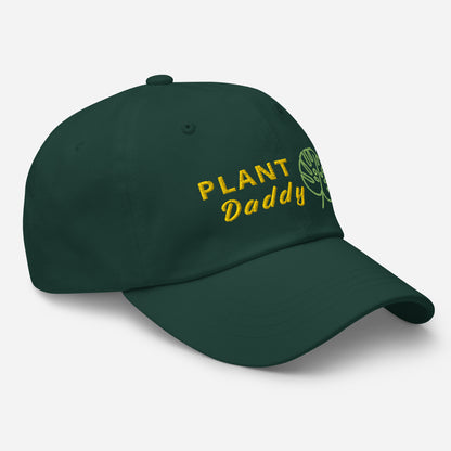 Spruce baseball hat featuring pant daddy embroidery with a low profile, adjustable strap.