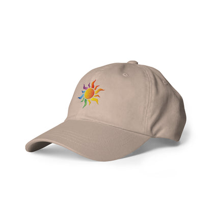 Casquette de baseball : Soleil arc-en-ciel