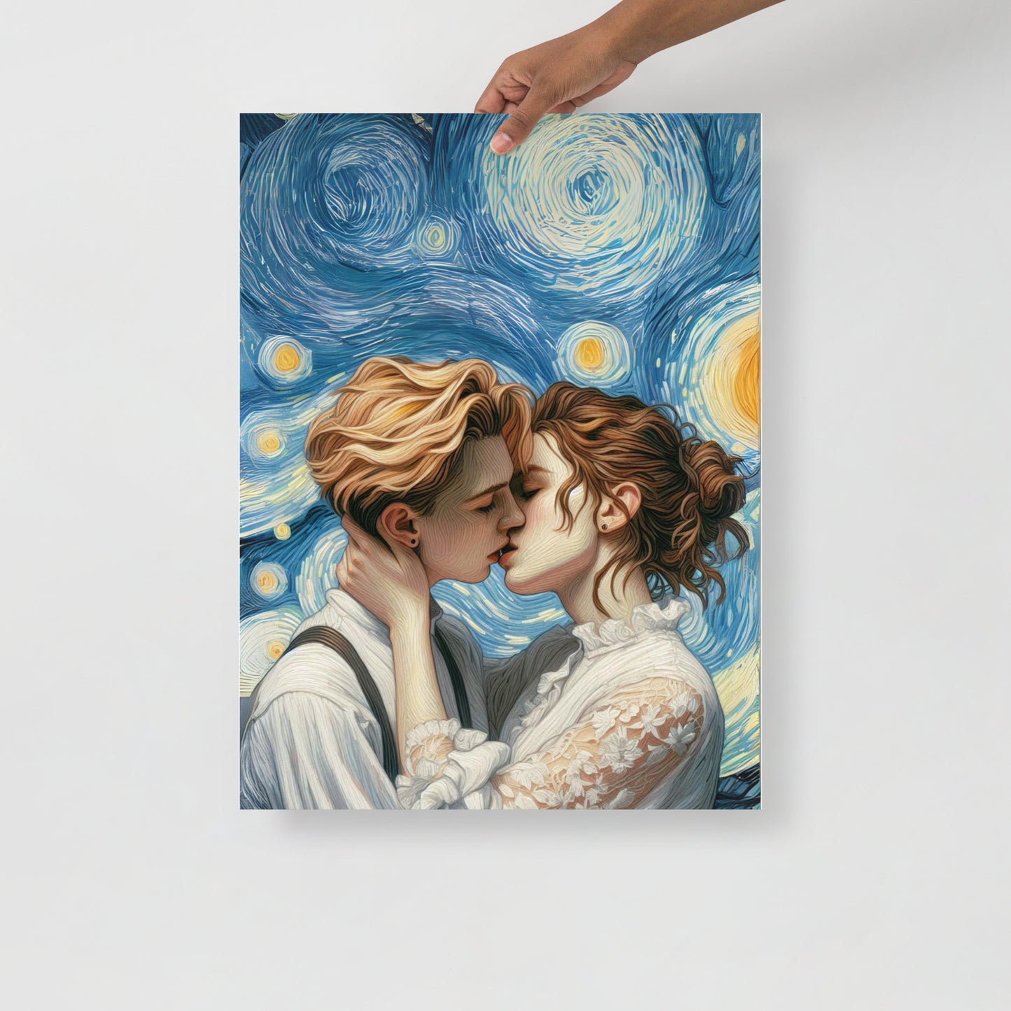 Van Gogh Lovers Kiss Poster