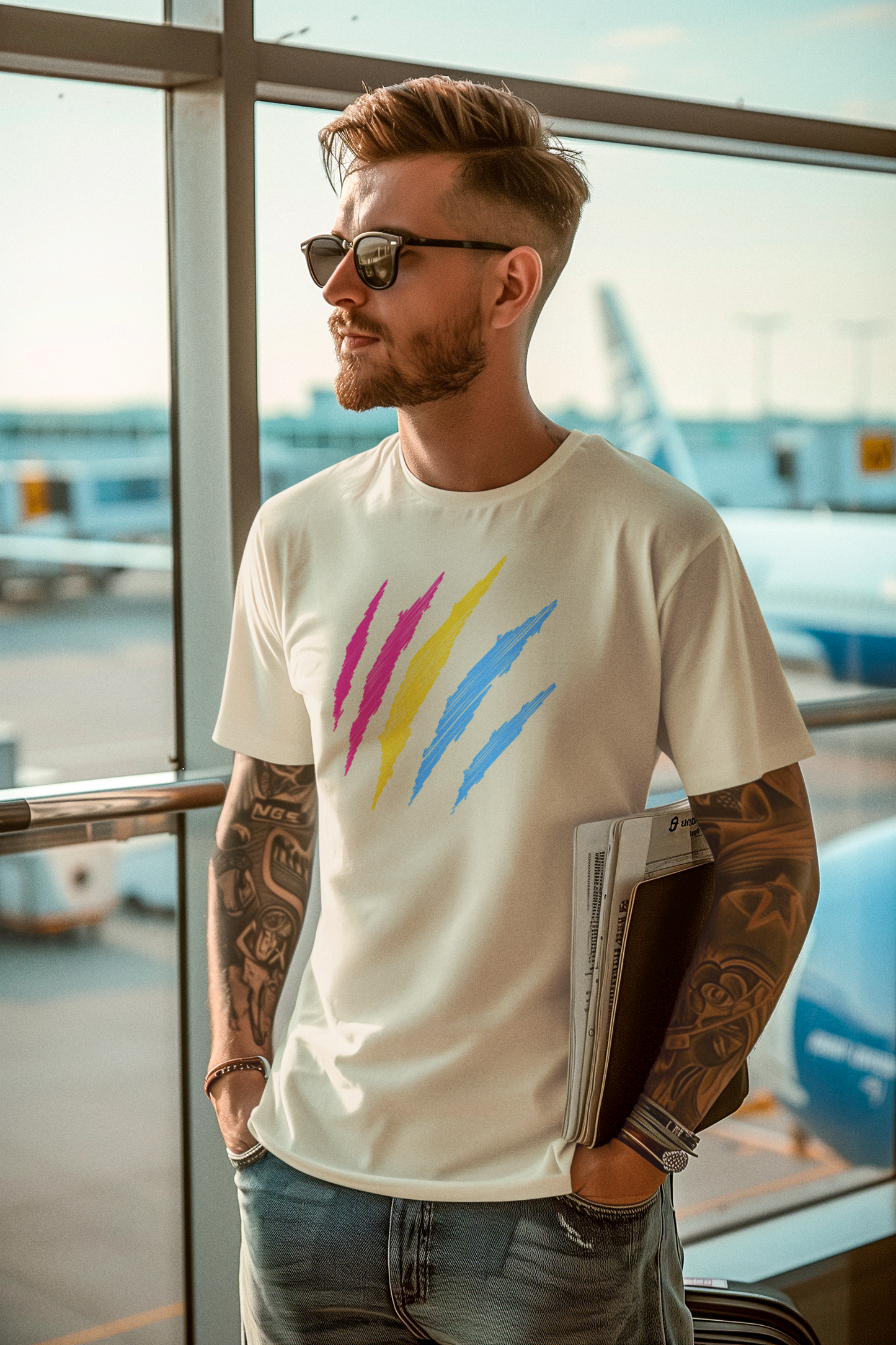 Organic Cotton t-shirt: Pansexual Mark Print