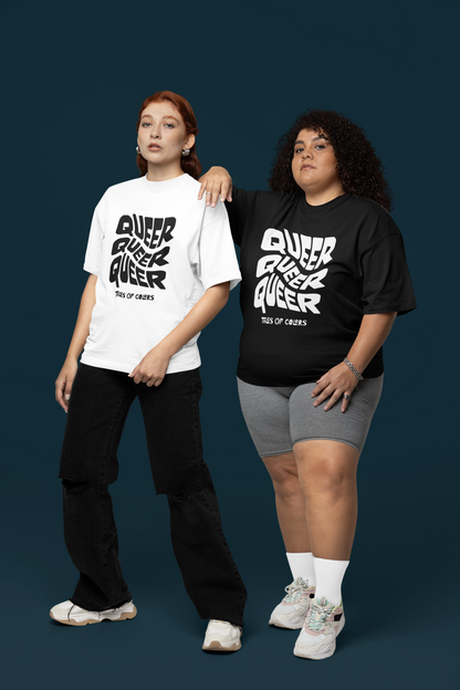 T-shirt en coton biologique : imprimé Queer Twist