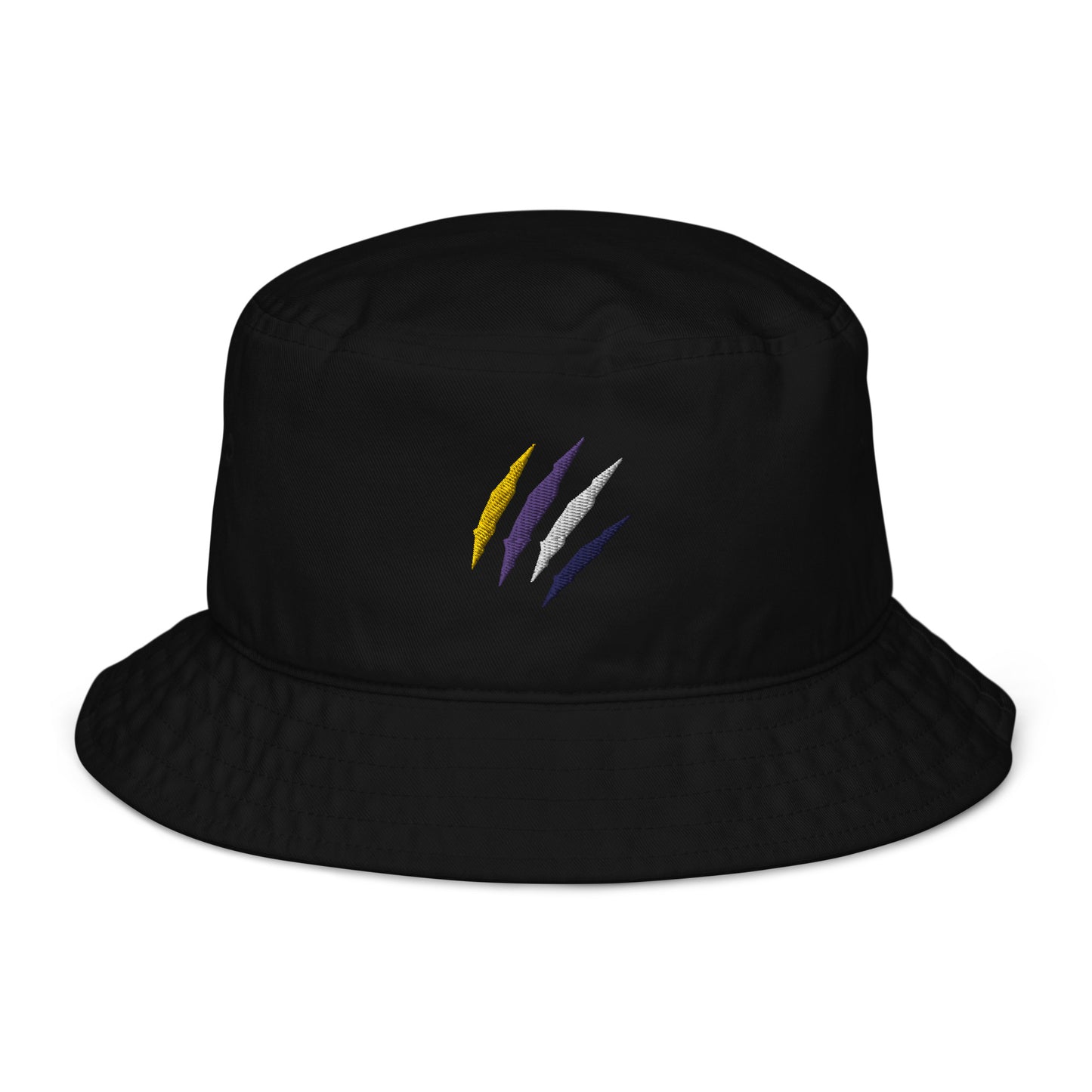 Organic Bucket Hat: Non-Binary Pride Mark