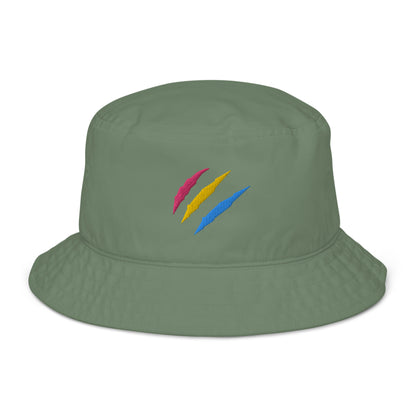 Organic Bucket Hat: Pansexual Pride Mark