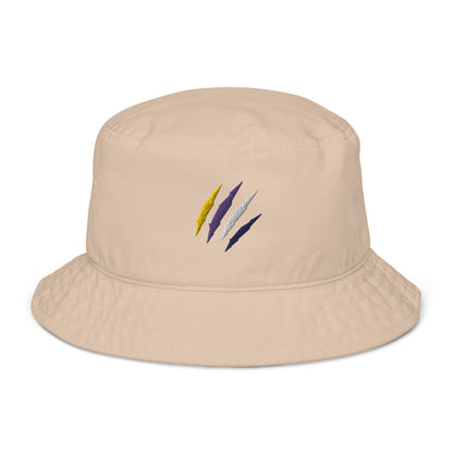 Organic Bucket Hat: Non-Binary Pride Mark