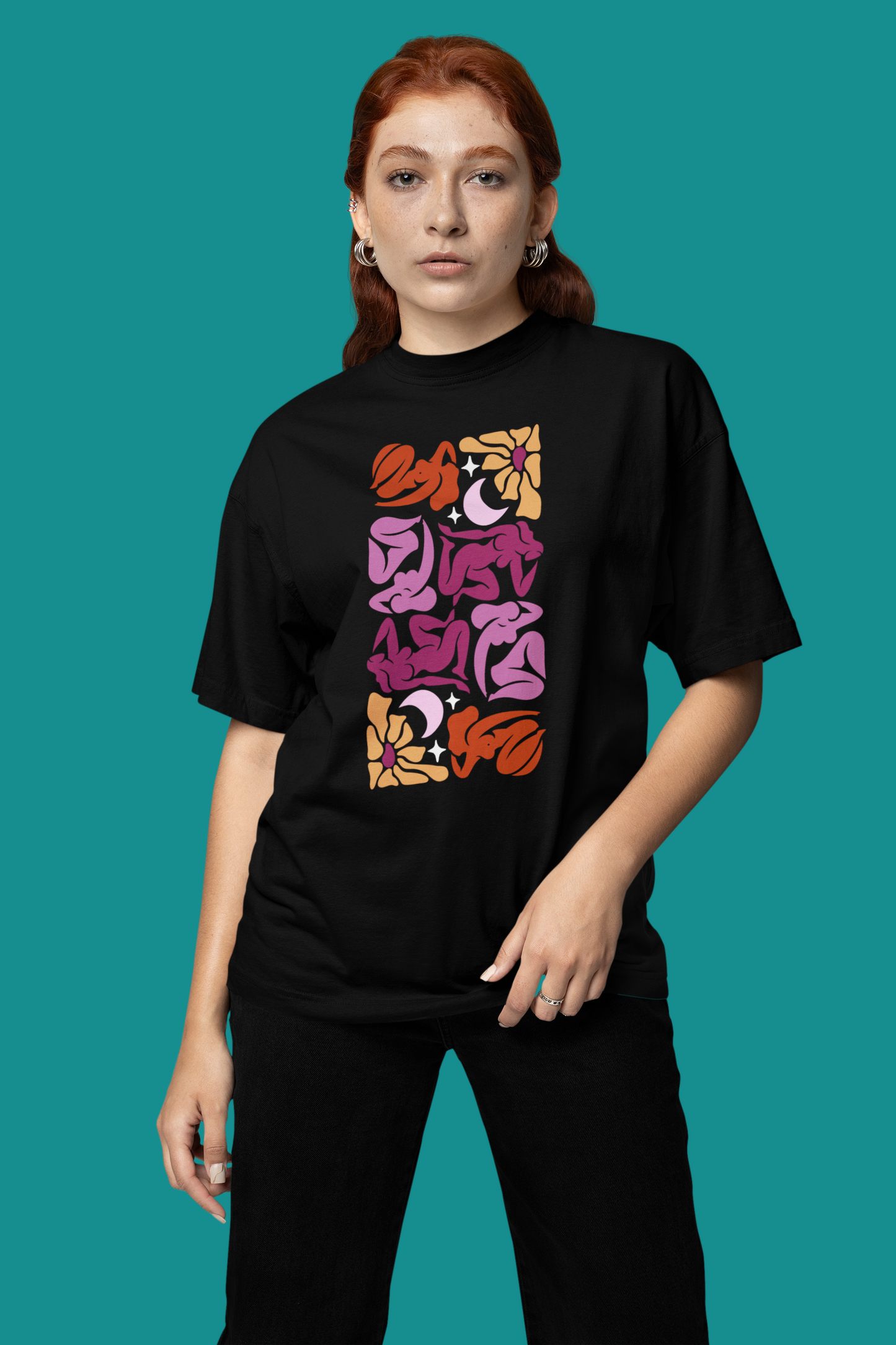 Organic Cotton T-shirt: Matisse Mosaic Printed Tee