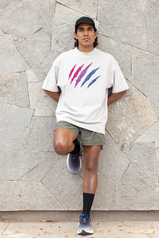 Organic Cotton T-shirt: Bisexual Mark Print