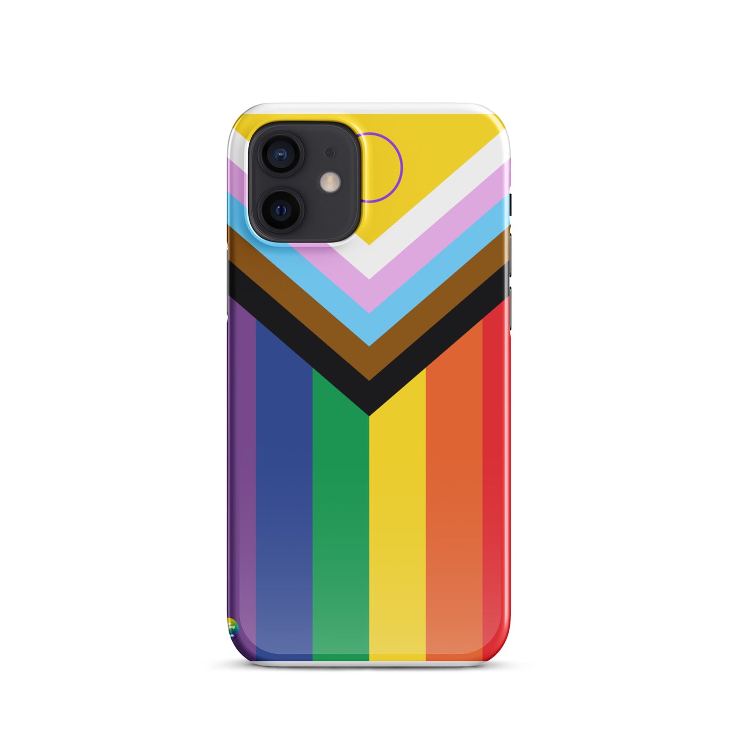 Coque à pression pour iPhone : Drapeau Progressif