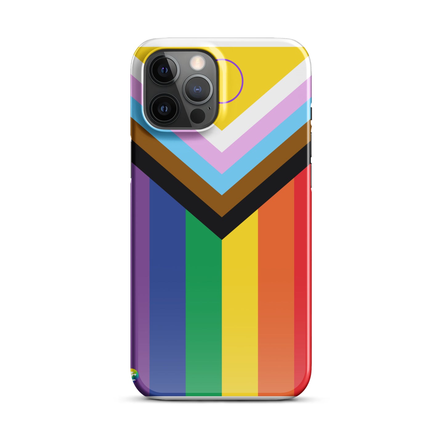 Coque à pression pour iPhone : Drapeau Progressif