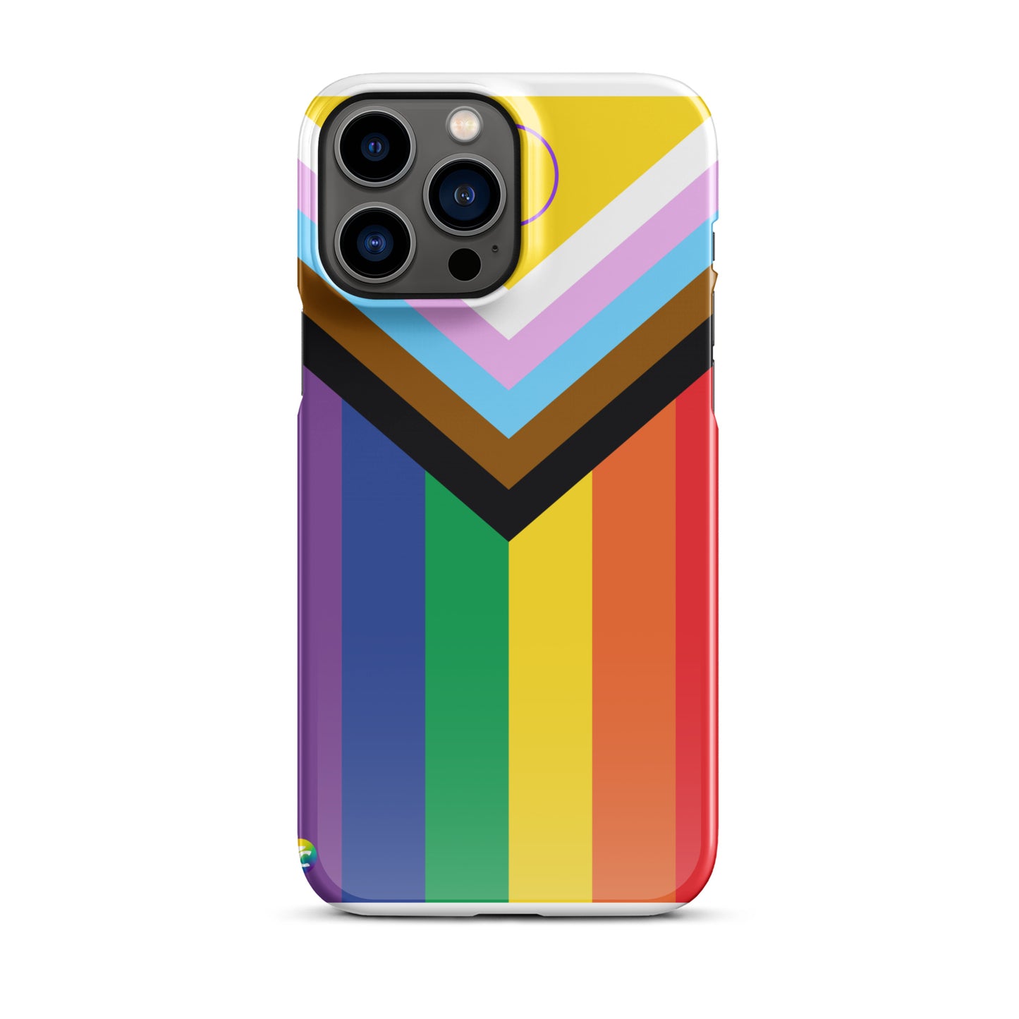 Coque à pression pour iPhone : Drapeau Progressif