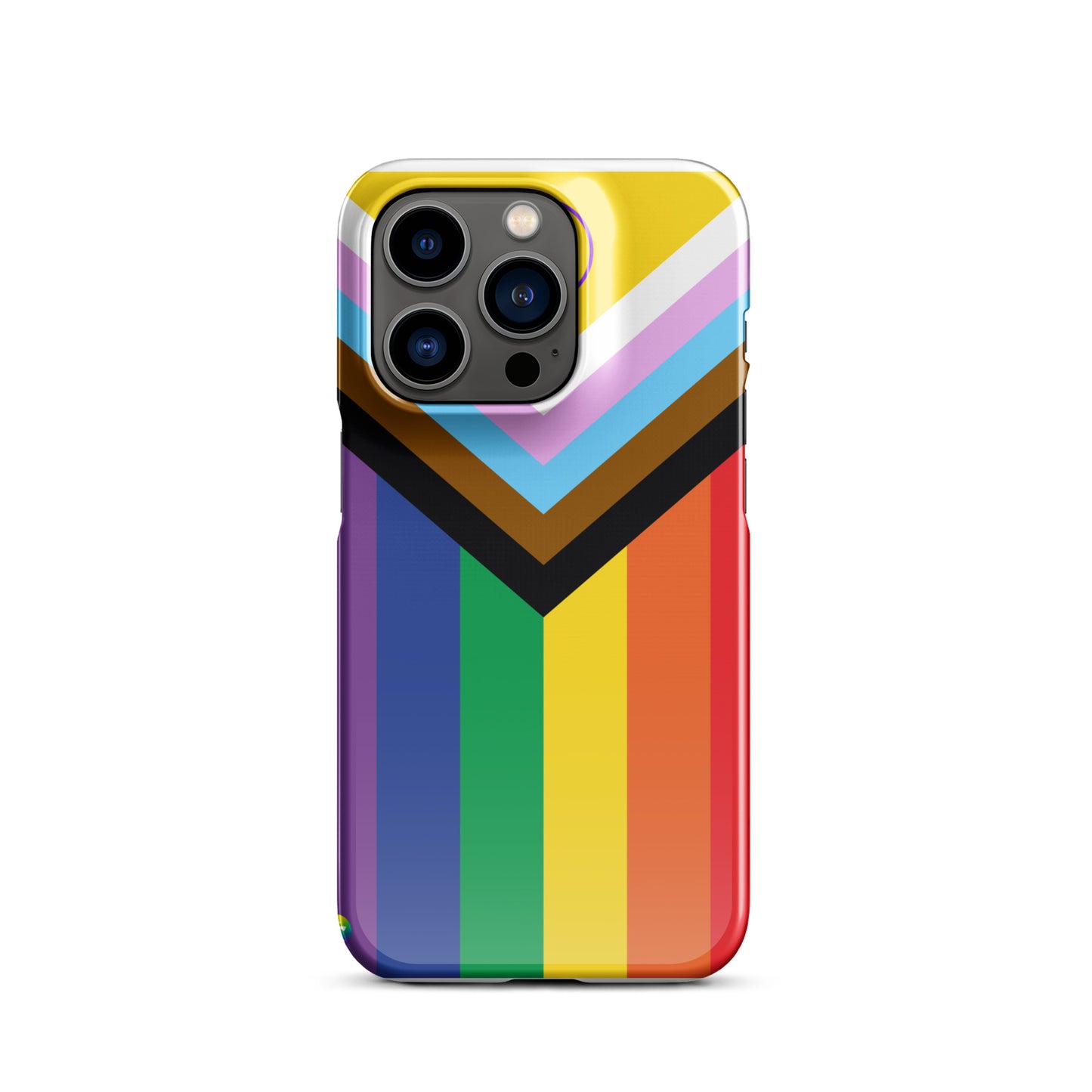 Coque à pression pour iPhone : Drapeau Progressif