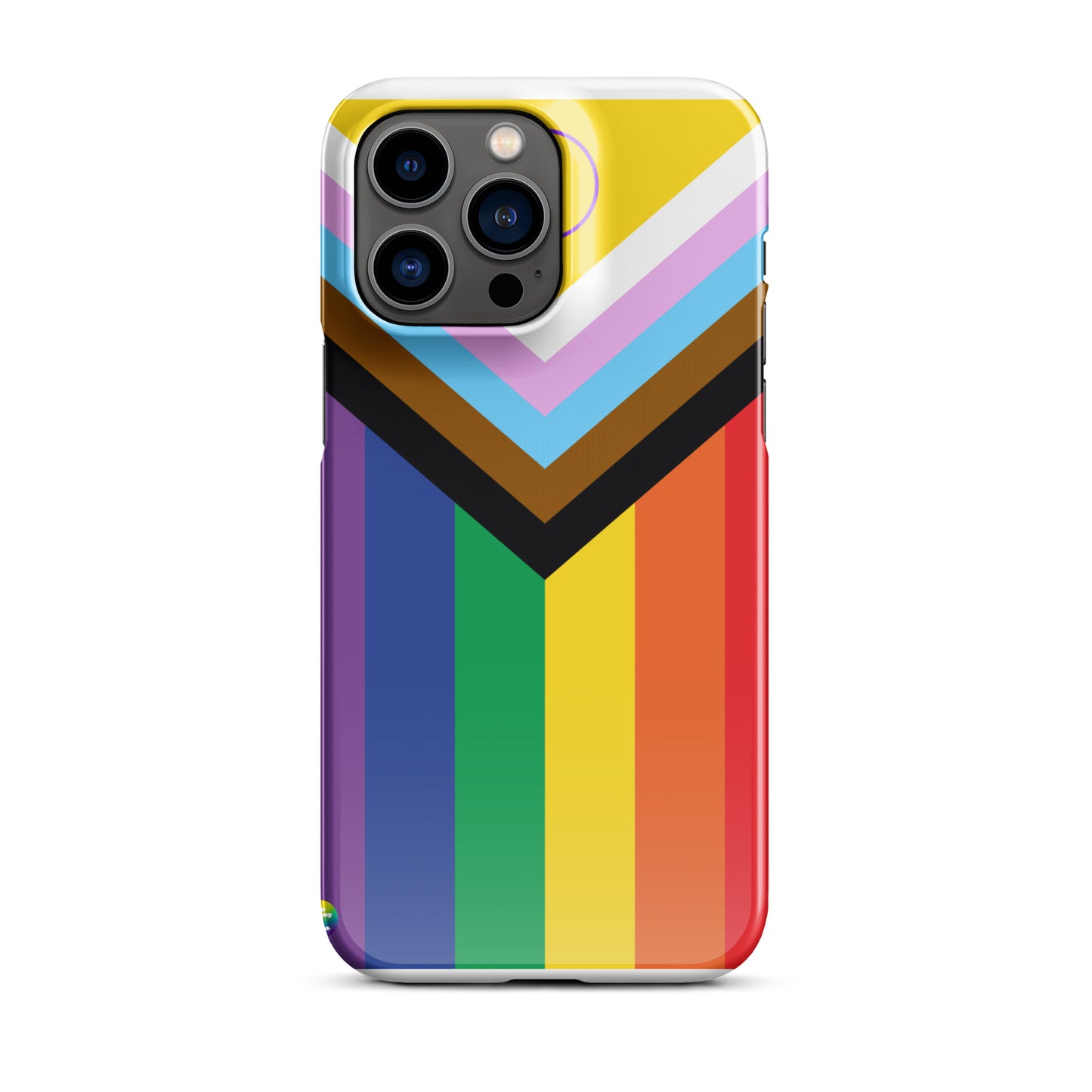 Coque à pression pour iPhone : Drapeau Progressif