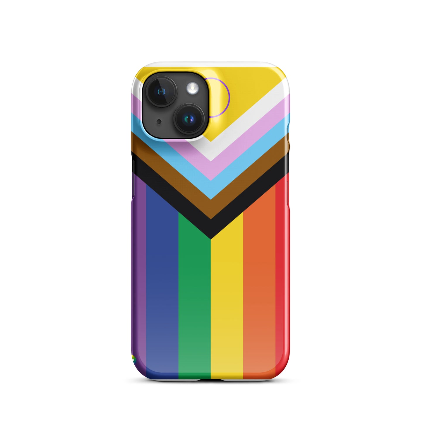 Coque à pression pour iPhone : Drapeau Progressif