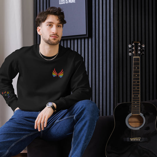 Eco Sweatshirt: Wings of Pride