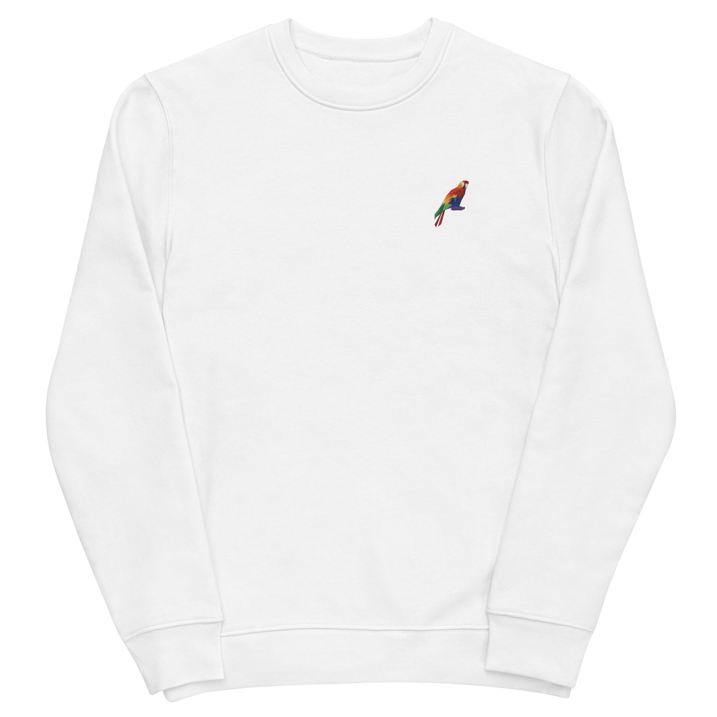 Eco Sweatshirt: Geometric Parrot