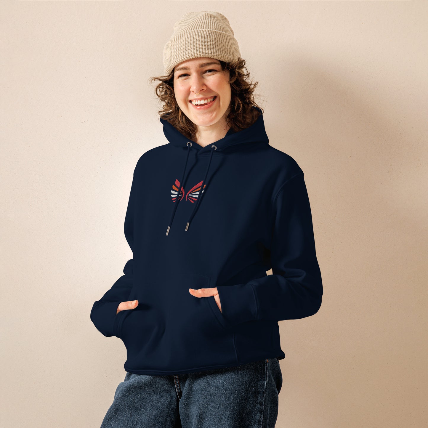 Eco Hoodie: Wings for Her