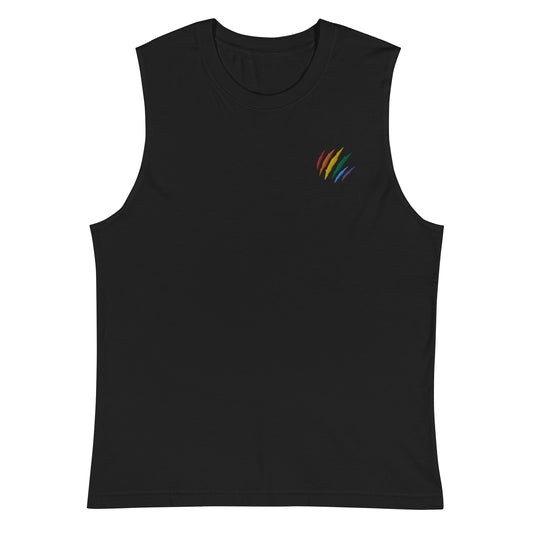 Fitted Tank Top: Rainbow Scratch