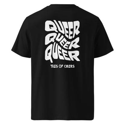 T-shirt en coton biologique imprimé : Queer Twist