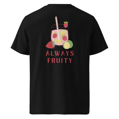 T-shirt en coton bio imprimé : Toujours fruité