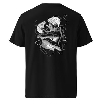 Organic Cotton T-shirt: Embrace Line Art