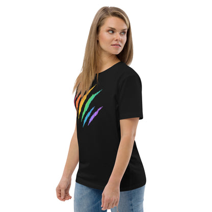 Organic Cotton T-shirt Print: Rainbow Pride Mark