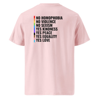 Organic Cotton T-shirt: No Homophobia