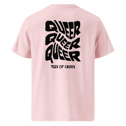 T-shirt en coton biologique imprimé : Queer Twist