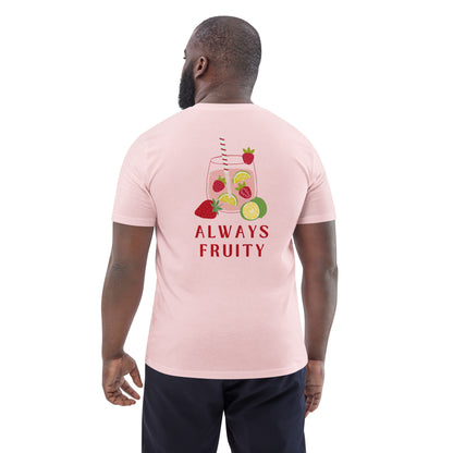 T-shirt en coton bio imprimé : Toujours fruité