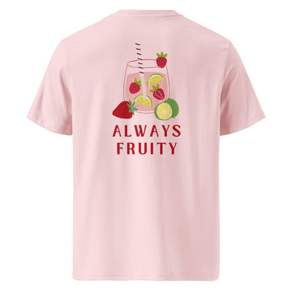 T-shirt en coton bio imprimé : Toujours fruité