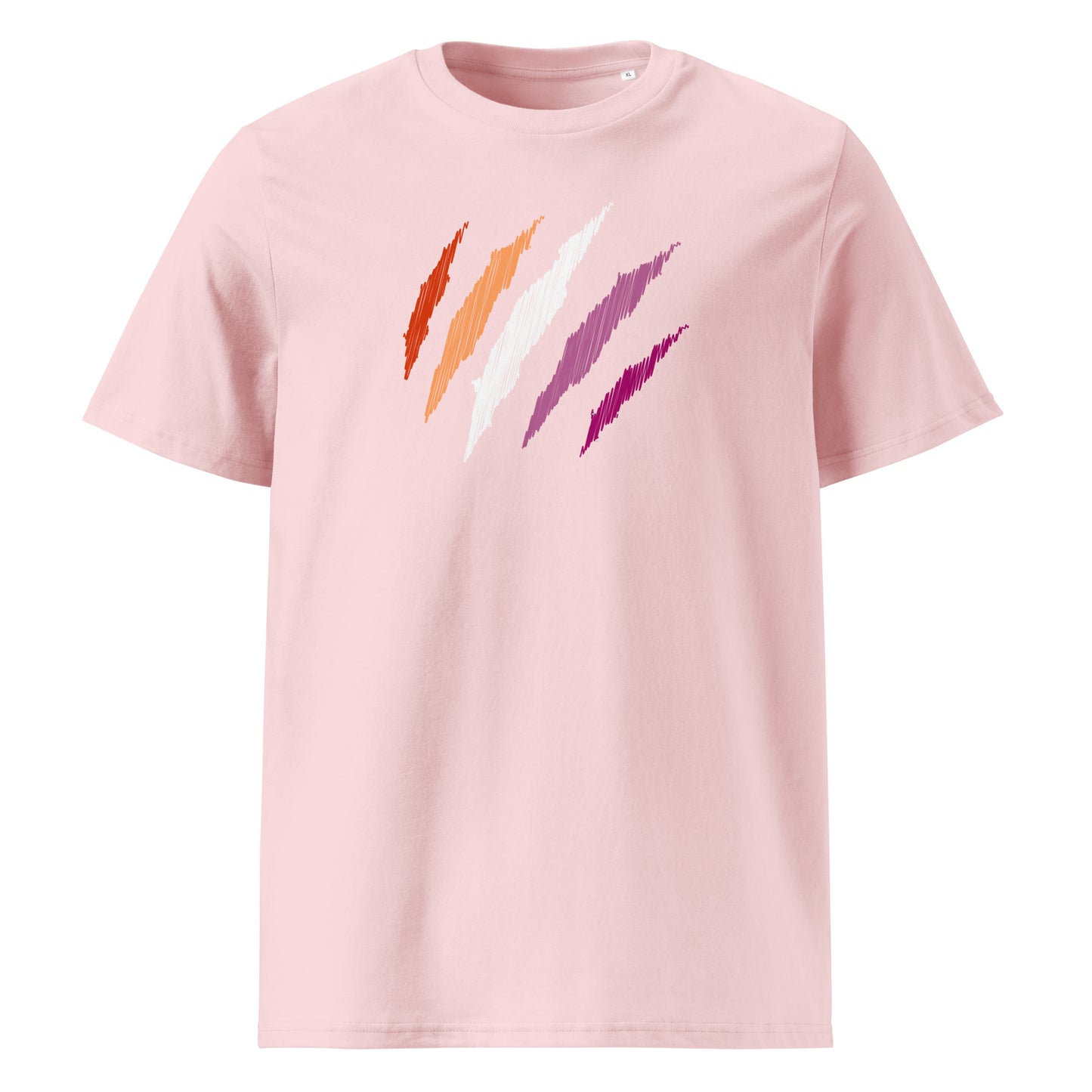 Organic Cotton T-shirt: Lesbian Mark Print