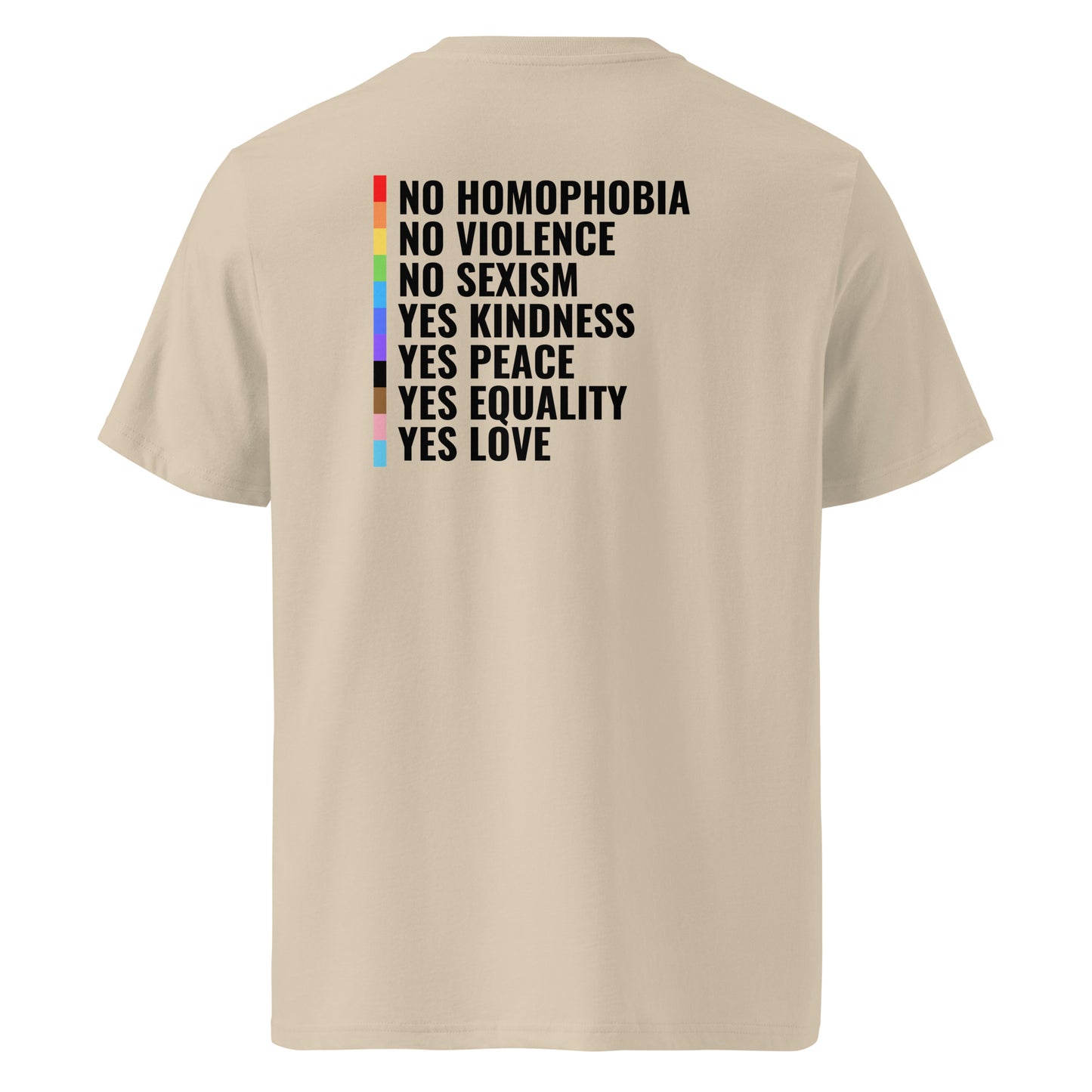 Organic Cotton T-shirt: No Homophobia