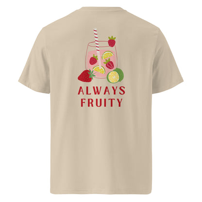 T-shirt en coton bio imprimé : Toujours fruité