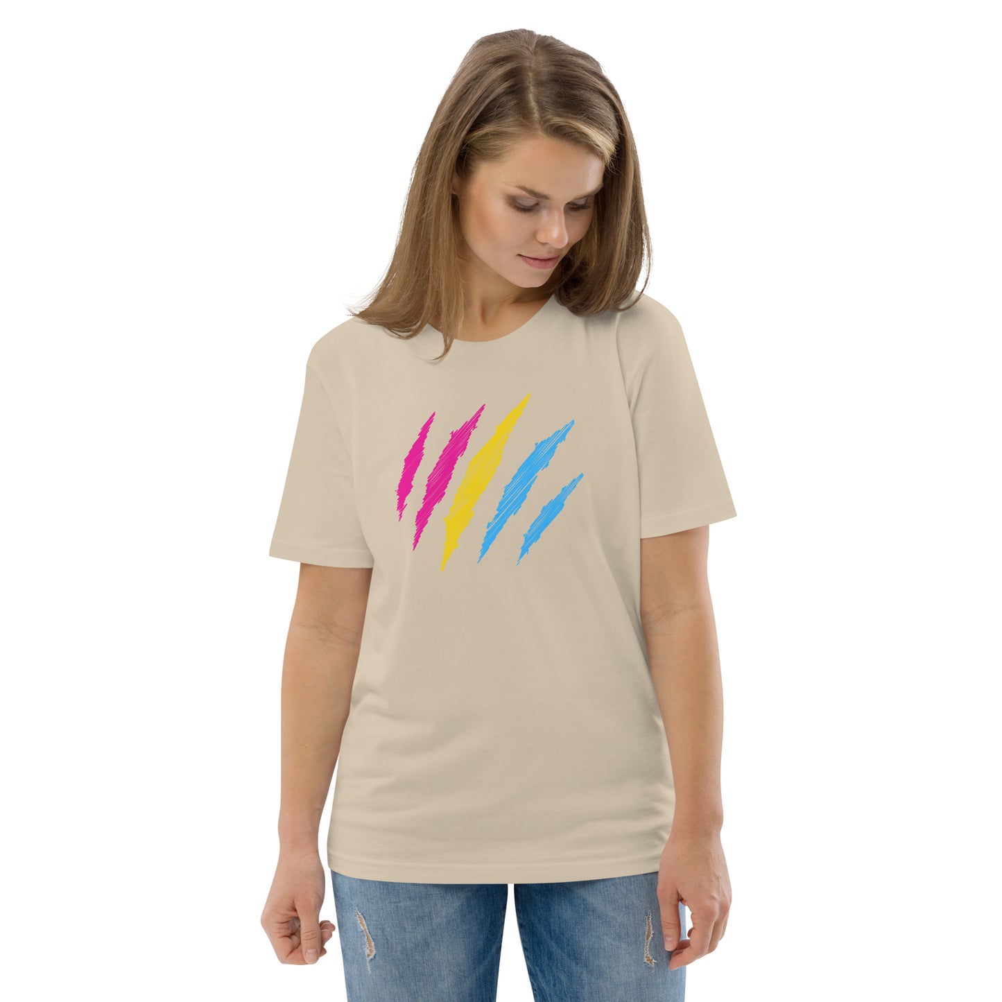 Organic Cotton t-shirt: Pansexual Mark Print