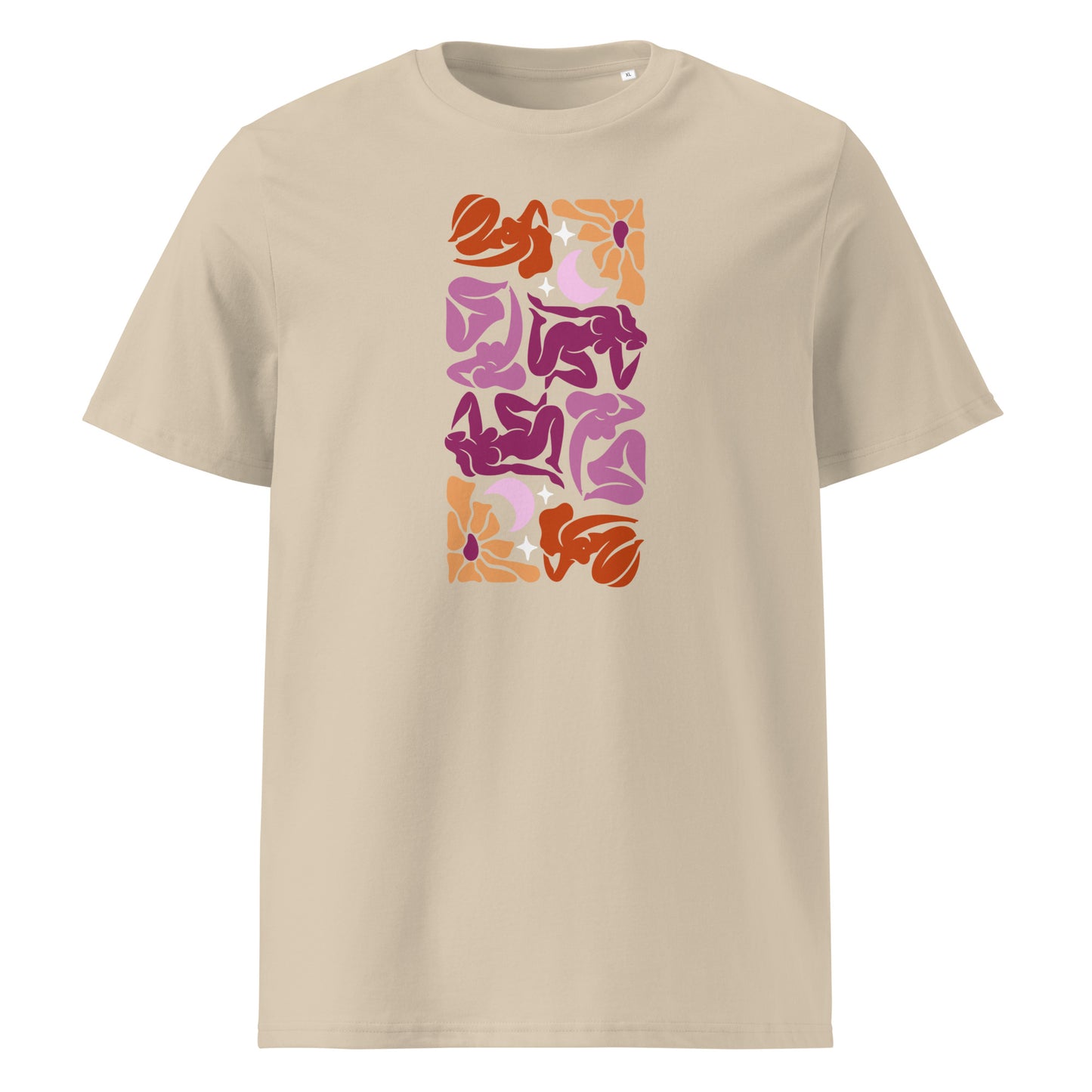 T-shirt en coton biologique : T-shirt imprimé mosaïque Matisse