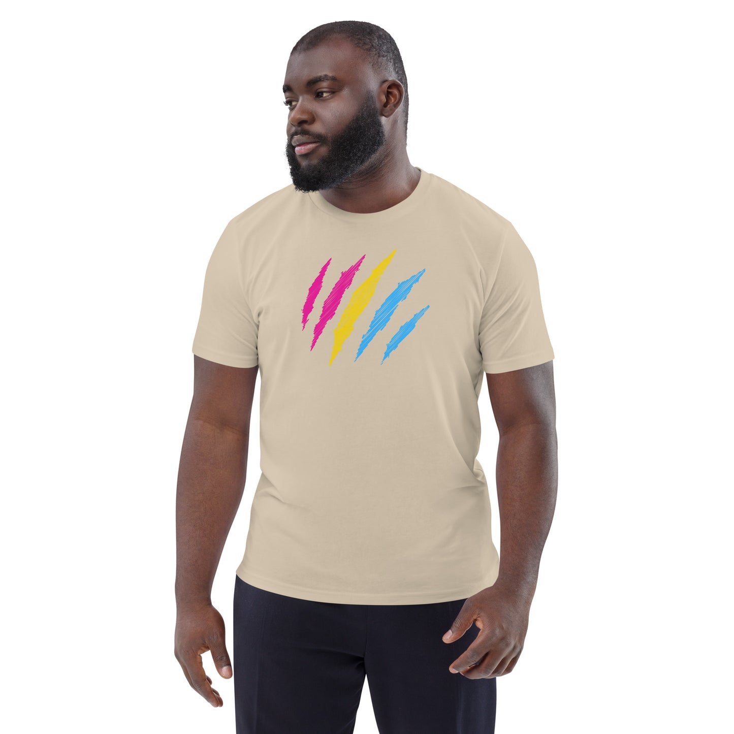 Organic Cotton t-shirt: Pansexual Mark Print