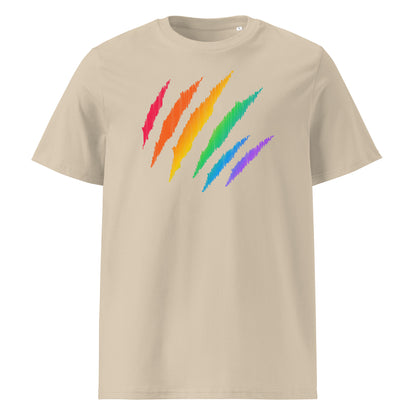 Organic Cotton T-shirt Print: Rainbow Pride Mark