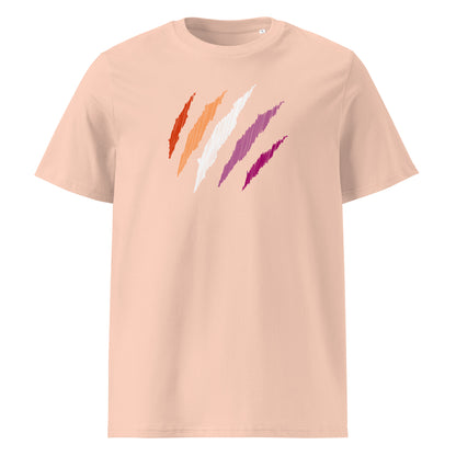 Organic Cotton T-shirt: Lesbian Mark Print