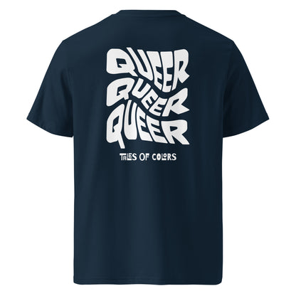 T-shirt en coton biologique imprimé : Queer Twist