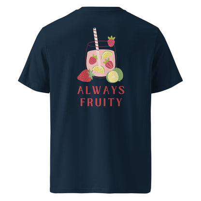 T-shirt en coton bio imprimé : Toujours fruité