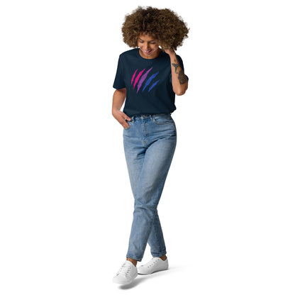 T-shirt en coton biologique : imprimé marque bisexuelle