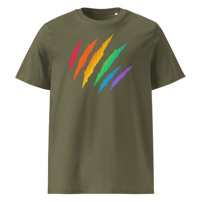 Organic Cotton T-shirt Print: Rainbow Pride Mark