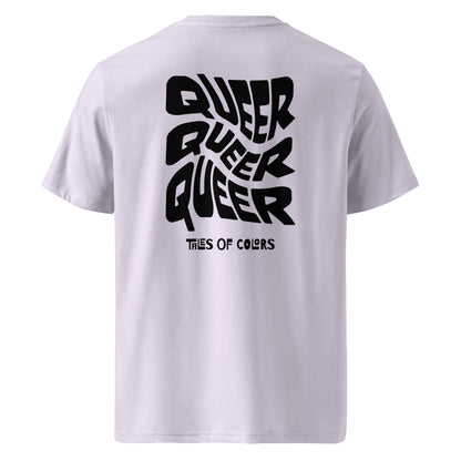 T-shirt en coton biologique imprimé : Queer Twist