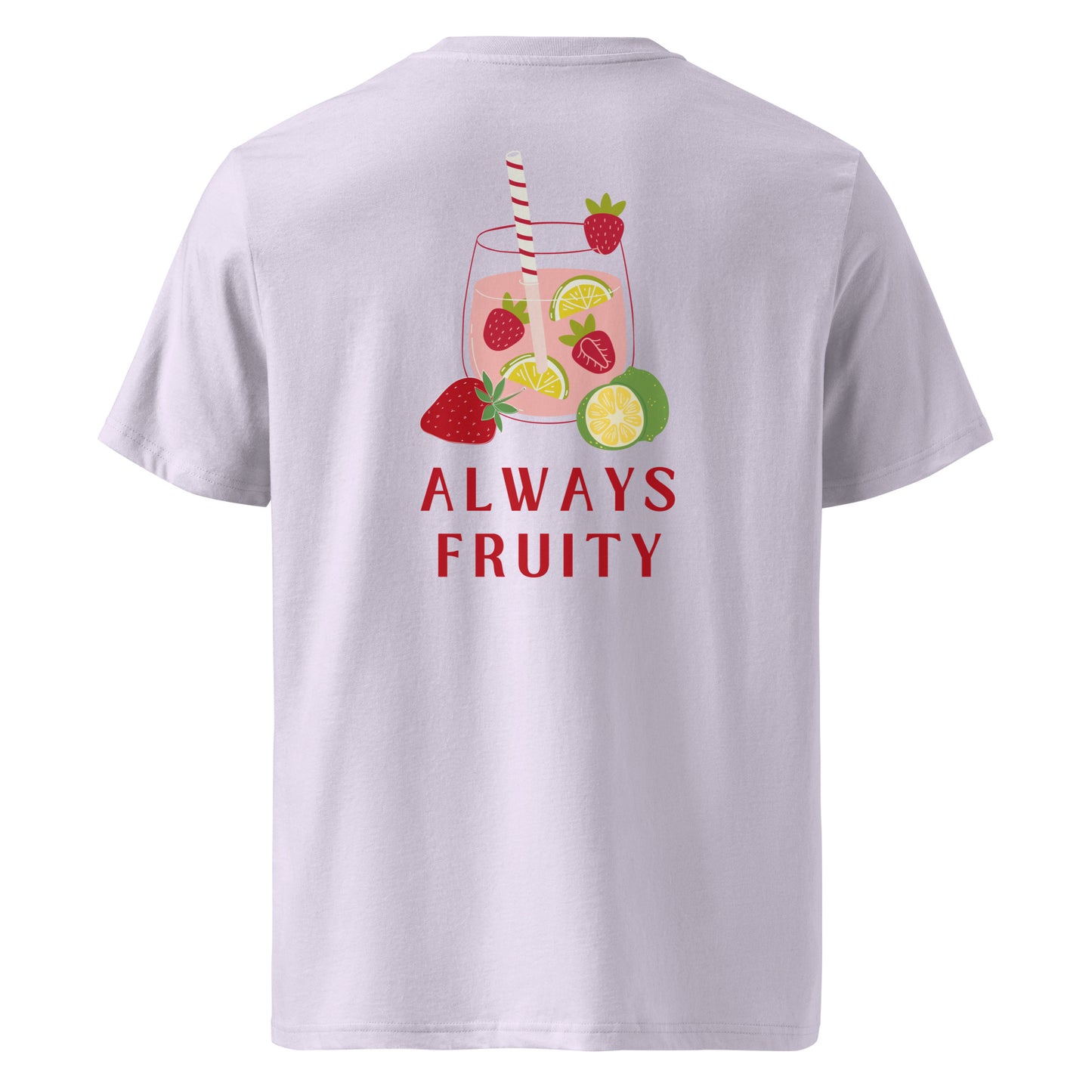 T-shirt en coton bio imprimé : Toujours fruité