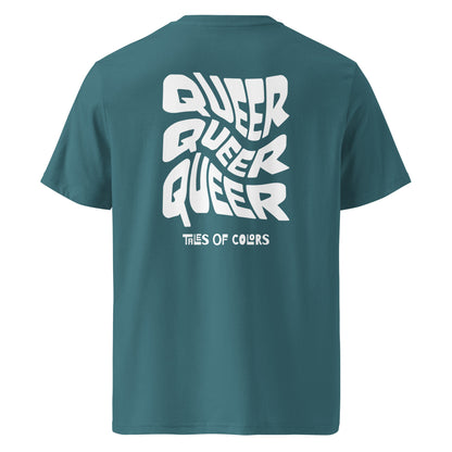 T-shirt en coton biologique imprimé : Queer Twist